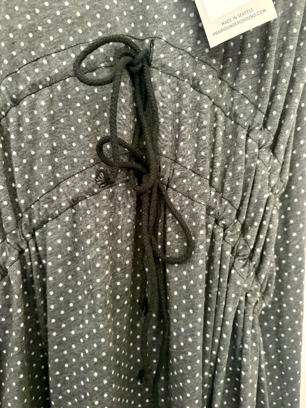 Prairie Underground Rhodes gray polka dot dress~ - Picture 7 of 11